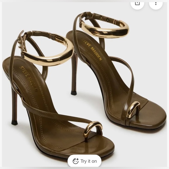 Steve Madden Shoes - Steve Madden Women's Tia Strappy Heels - Olive - Size 6
